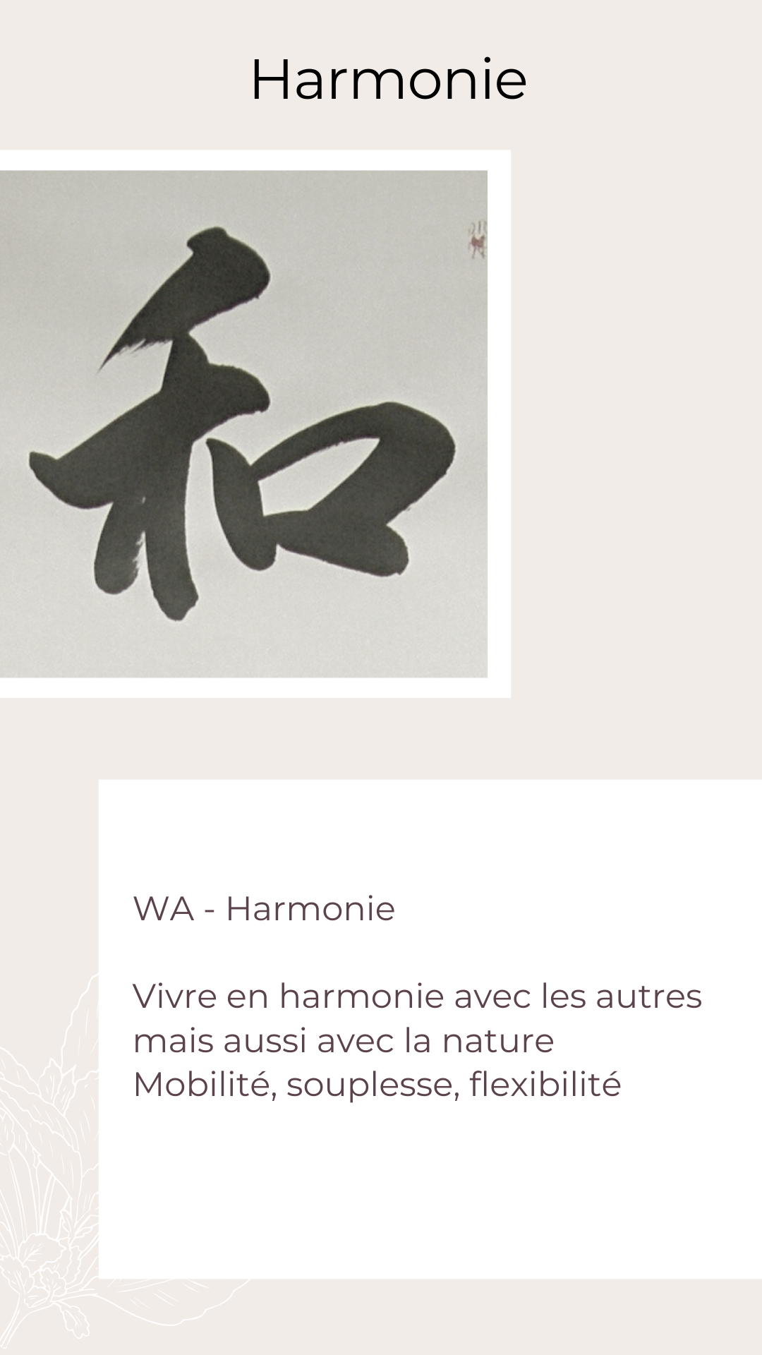 Valeurs Libéractrice - Harmonie